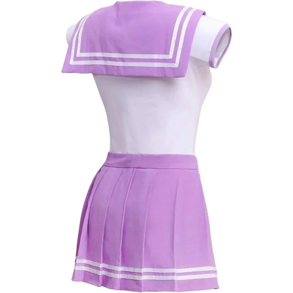 Littleforbig Cotton Sailor Purple Bodysuit Cosplay Magical Onesie Skirt - Picture 8 of 8